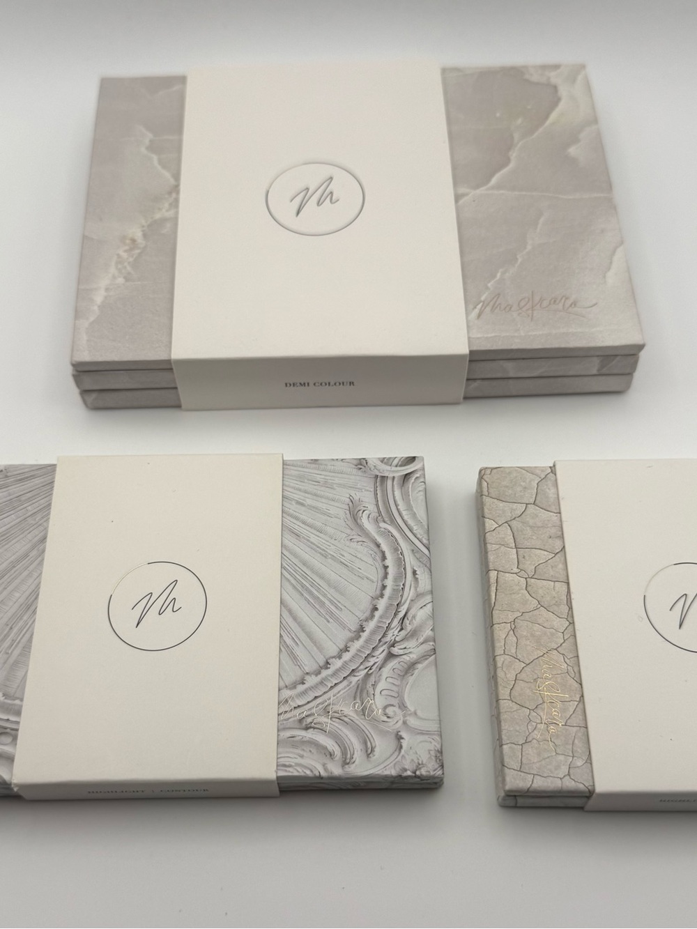 Seint Mascara Beauty Marble-Themed Makeup Palettes organizers- Set of 3